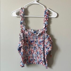 Floral Smocked Women's Top